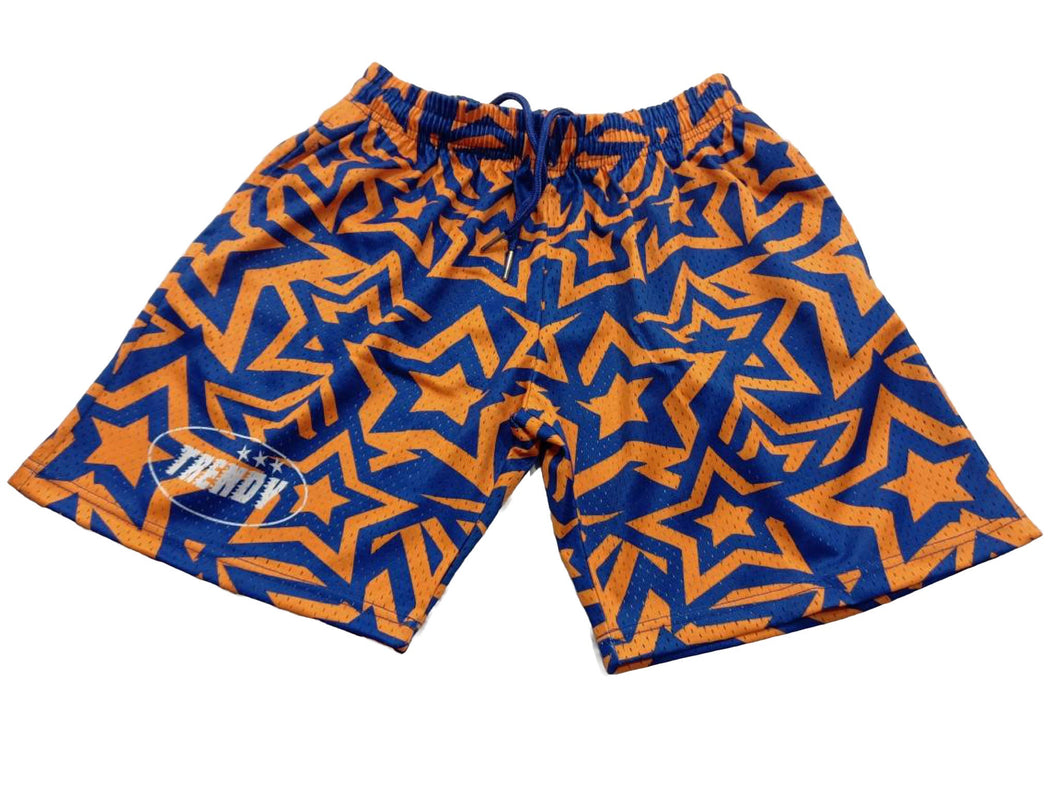 Orange Crush Trendy Mesh Shorts